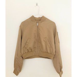 Bershka Cropped Bomber Jacket